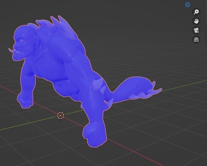 Thraxor the Venomous Brute Low-poly 3D model_15