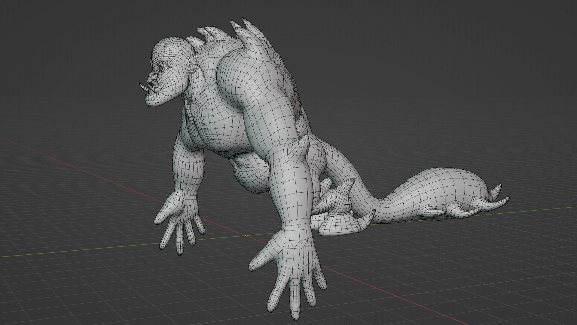 Thraxor the Venomous Brute Low-poly 3D model_18