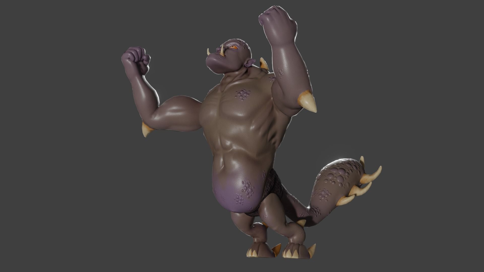 Thraxor the Venomous Brute Low-poly 3D model_6