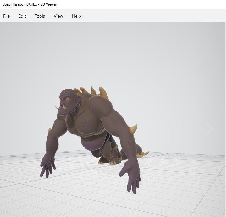 Thraxor the Venomous Brute Low-poly 3D model_13