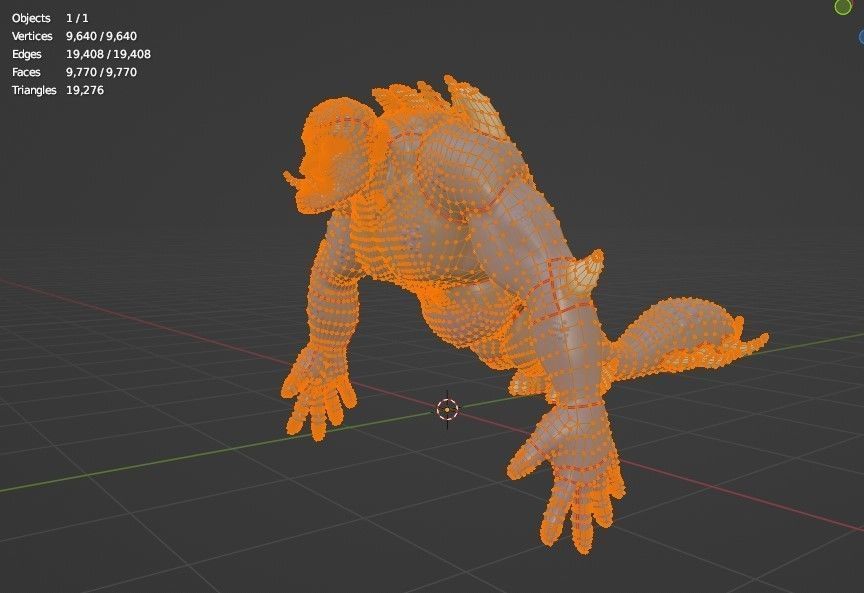 Thraxor the Venomous Brute Low-poly 3D model_16