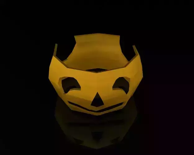 Creative Pumpkin Character Low-poly 3D model