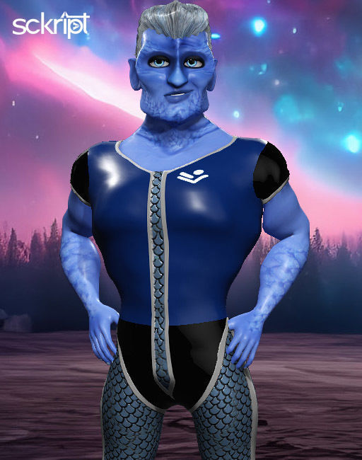 Sckript Toon Series Science-fiction collection The Pilot Low-poly 3D model_2