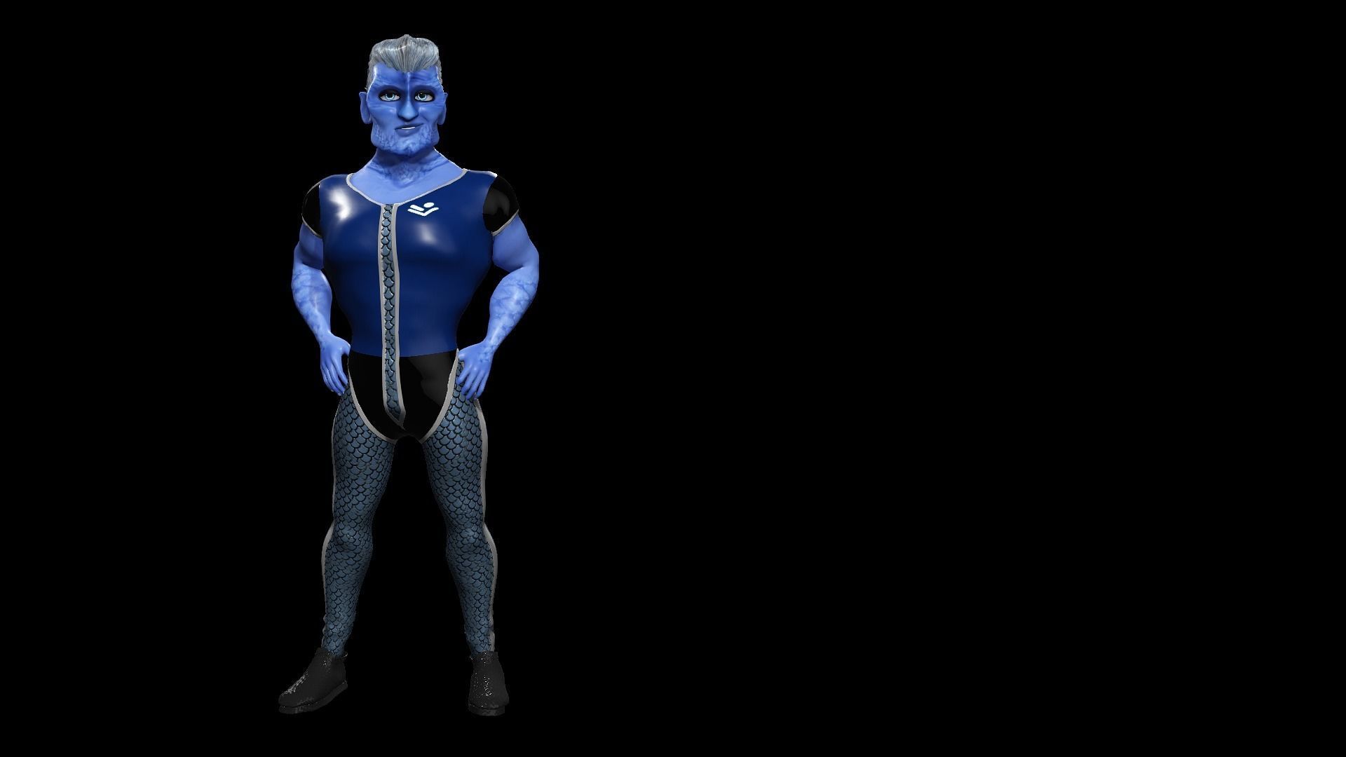 Sckript Toon Series Science-fiction collection The Pilot Low-poly 3D model_3