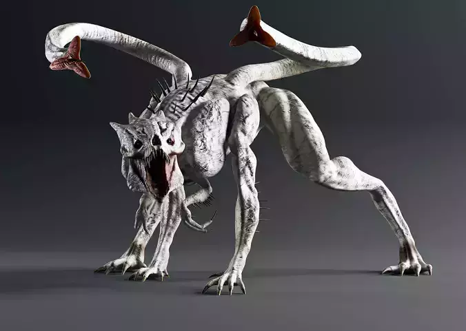 WhiteSpike Alien Creature 3D model