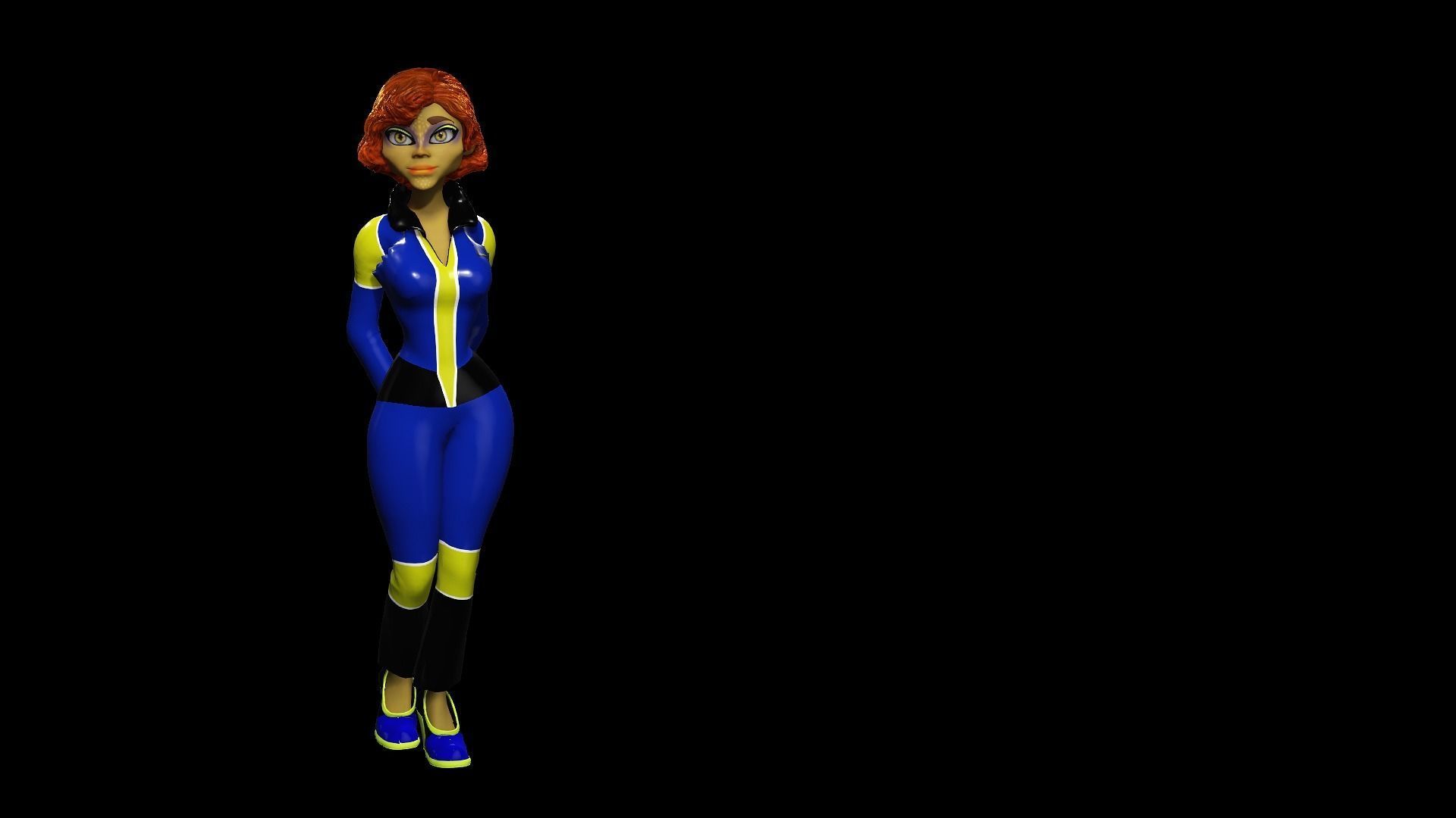 Sckript Toon Series Science-fiction collection The Officer Low-poly 3D model_3