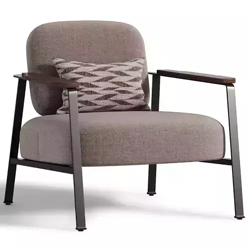 Armchair made of viscose and linen  Abraxas