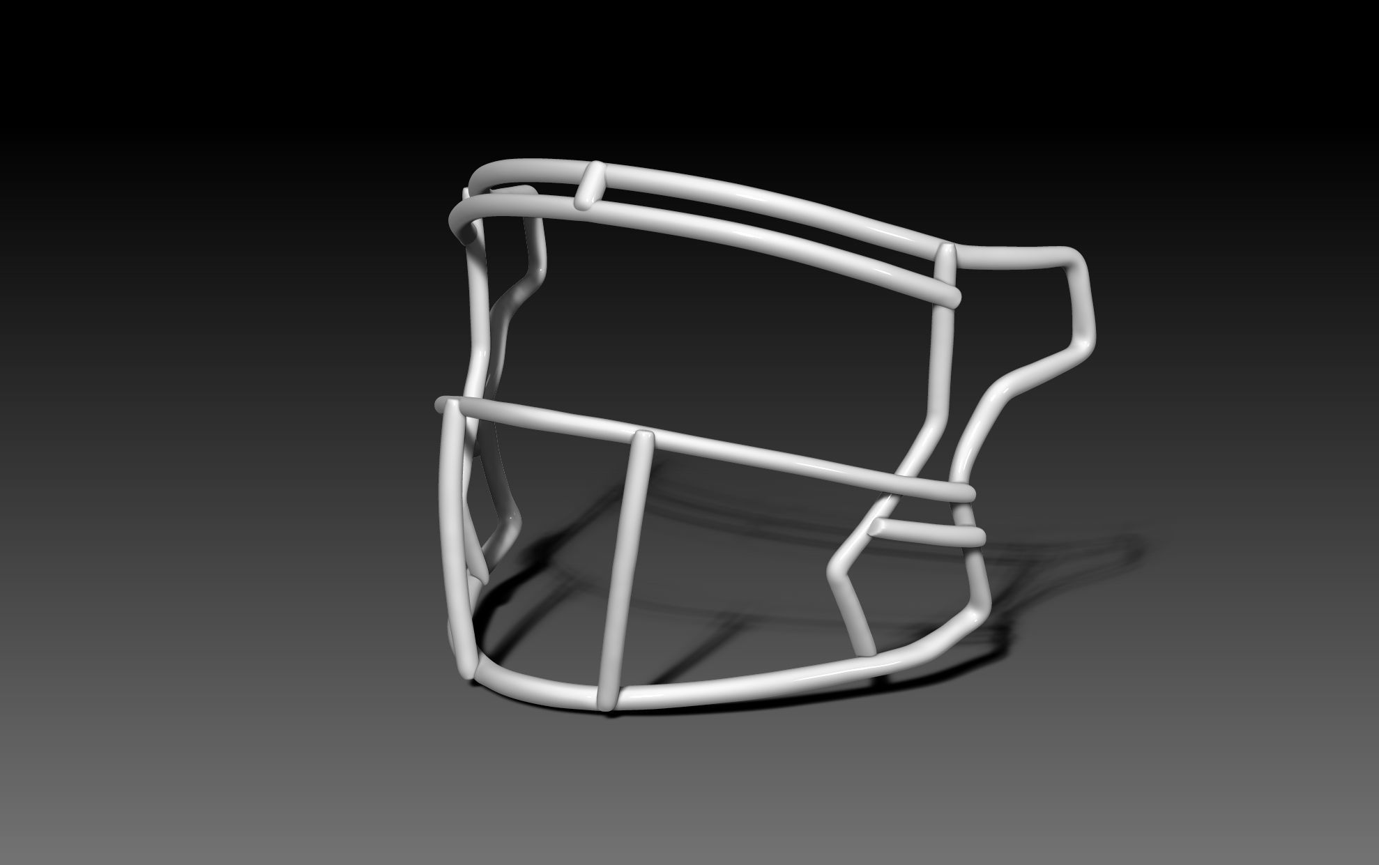 Facemask Quarterback Pack for Riddell SPEEDFLEX helmet 3D print model_3