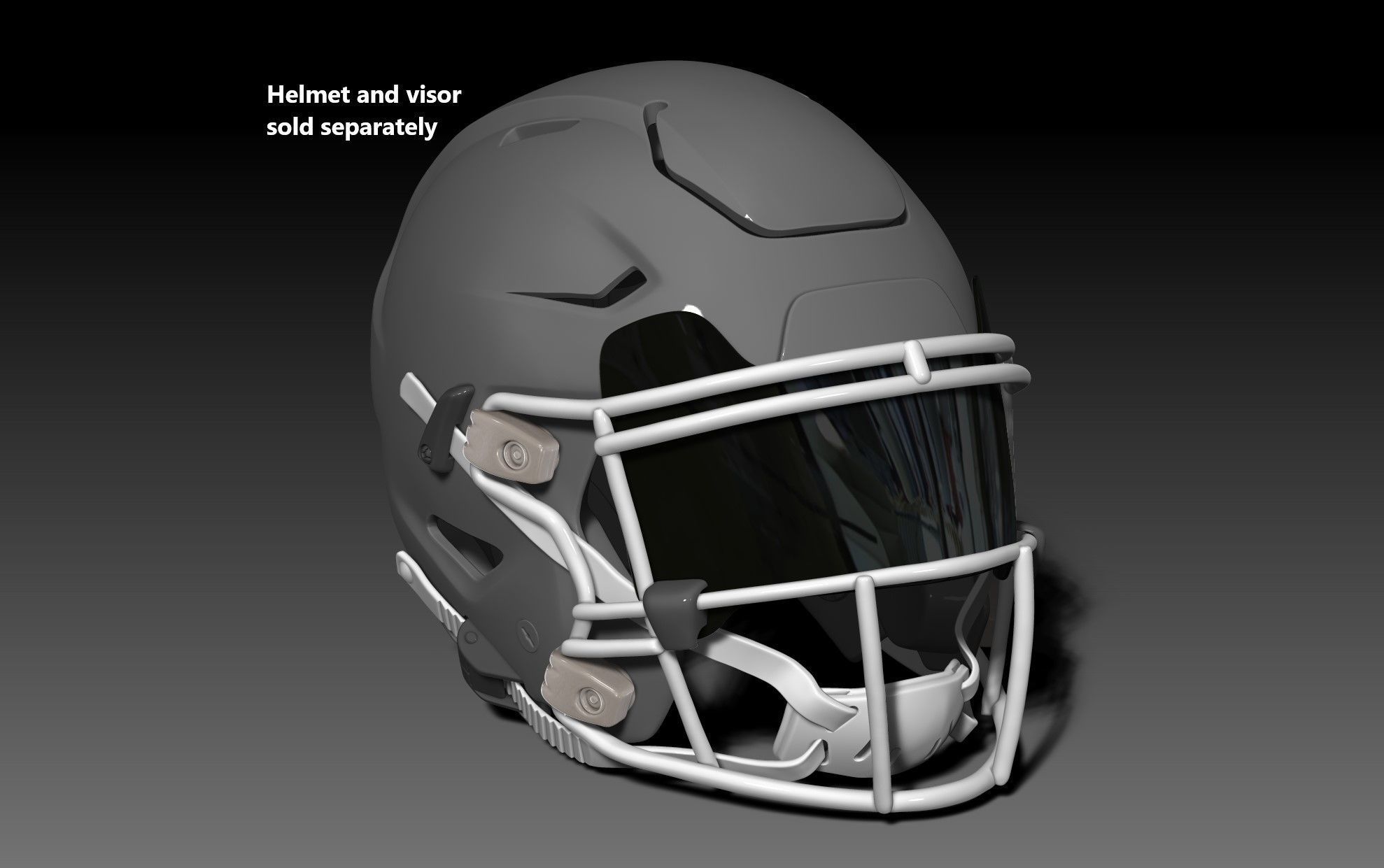 Facemask Quarterback Pack for Riddell SPEEDFLEX helmet 3D print model_4