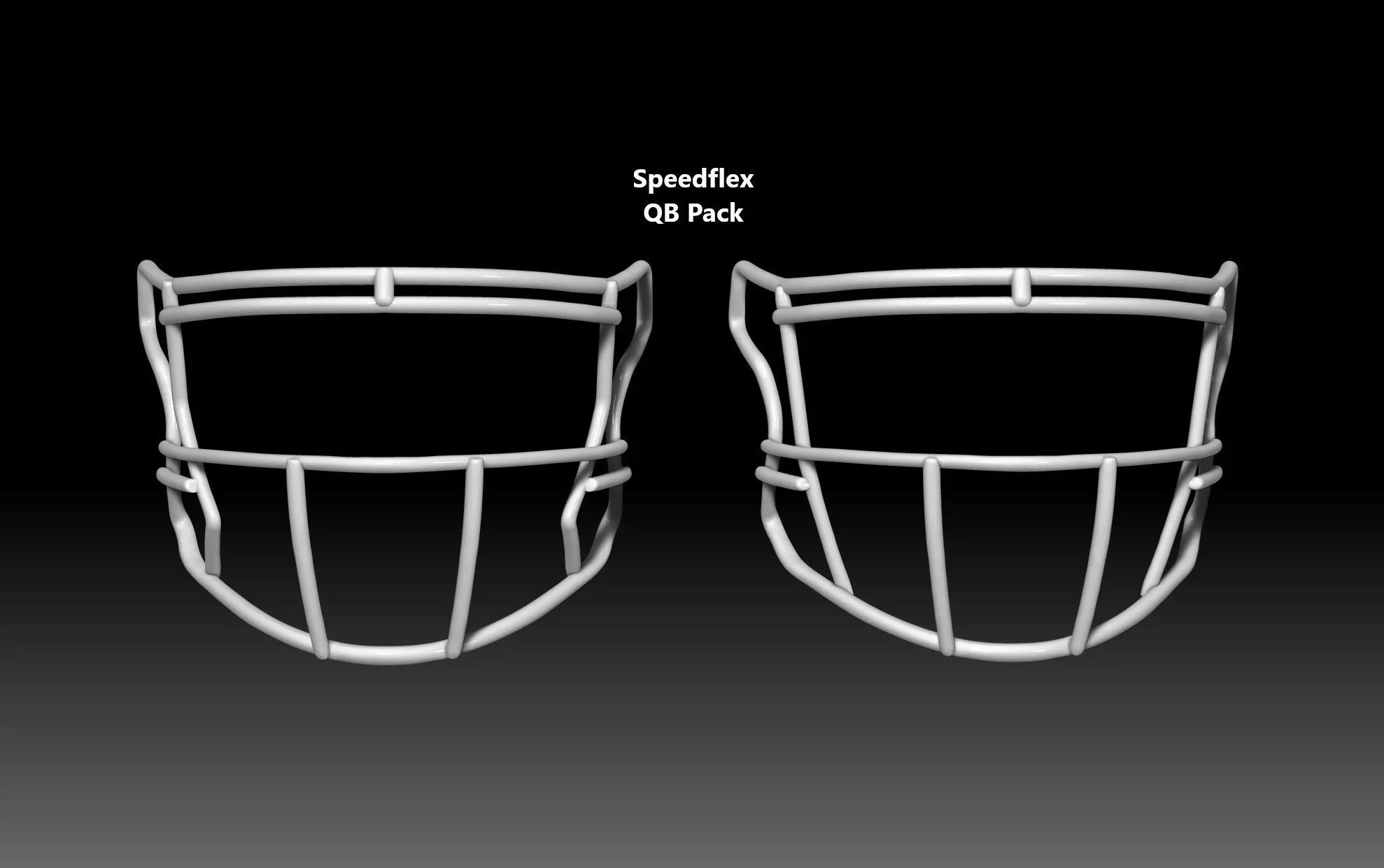 Facemask Quarterback Pack for Riddell SPEEDFLEX helmet 3D print model_0