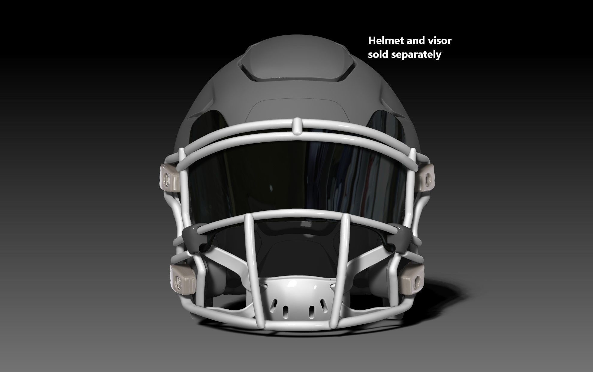 Facemask Quarterback Pack for Riddell SPEEDFLEX helmet 3D print model_6