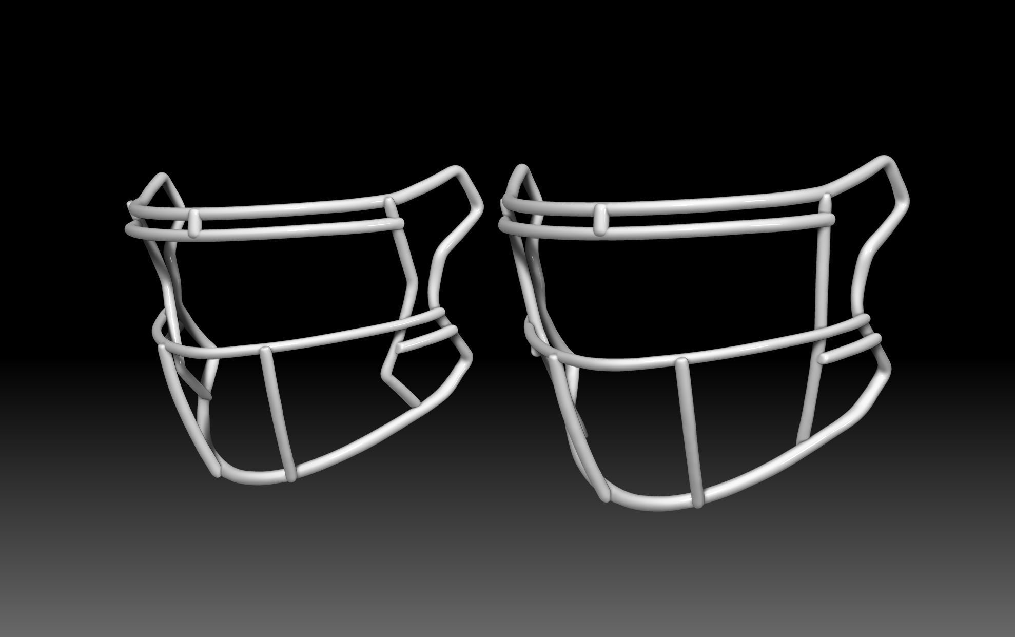 Facemask Quarterback Pack for Riddell SPEEDFLEX helmet 3D print model_1