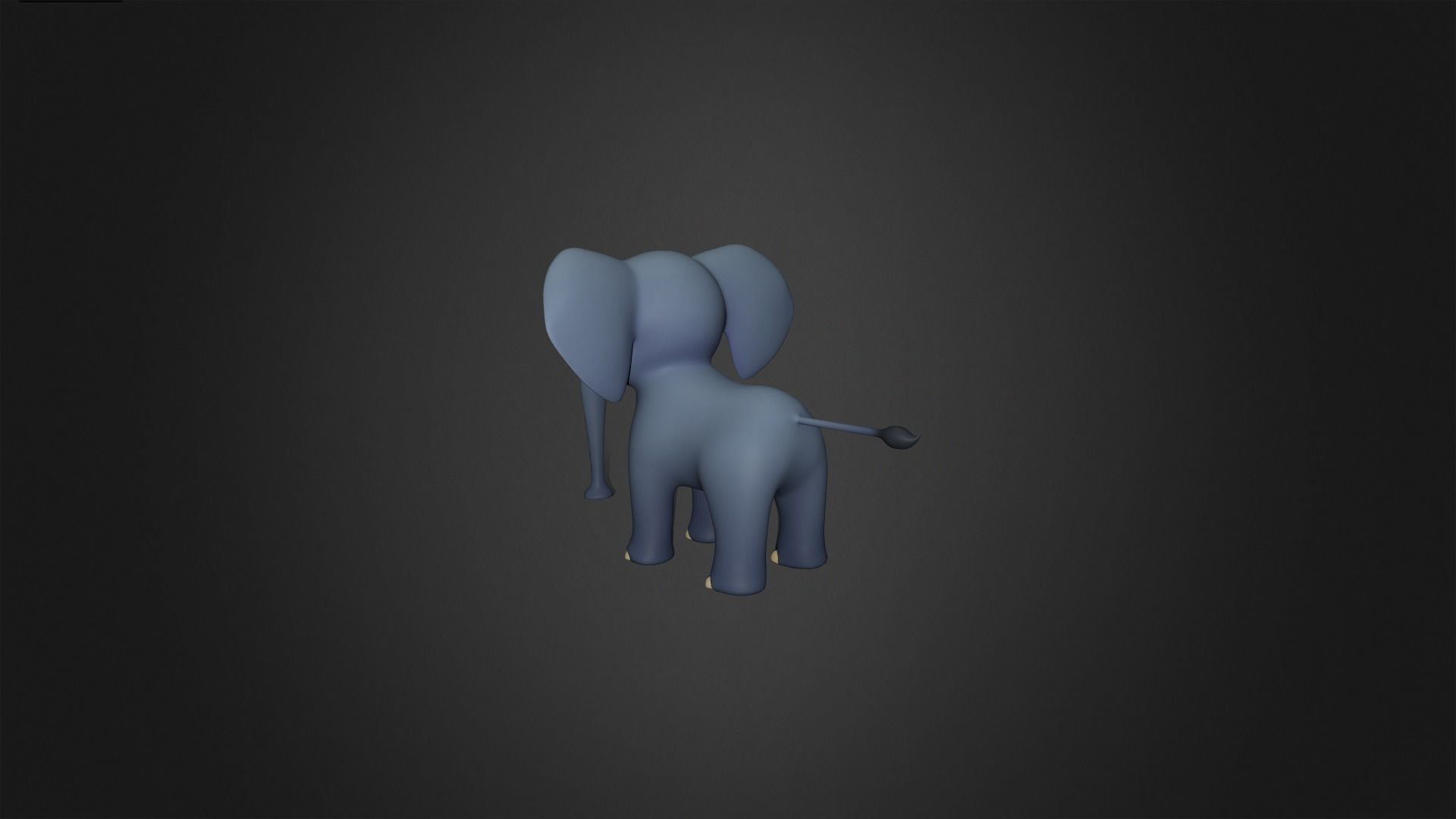 Asset - Cartoons - Animal Elephant Rigged 3D model_12