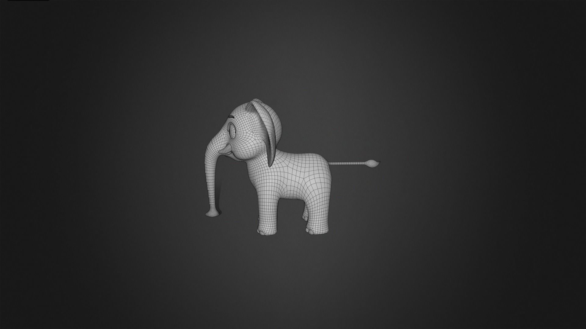 Asset - Cartoons - Animal Elephant Rigged 3D model_15