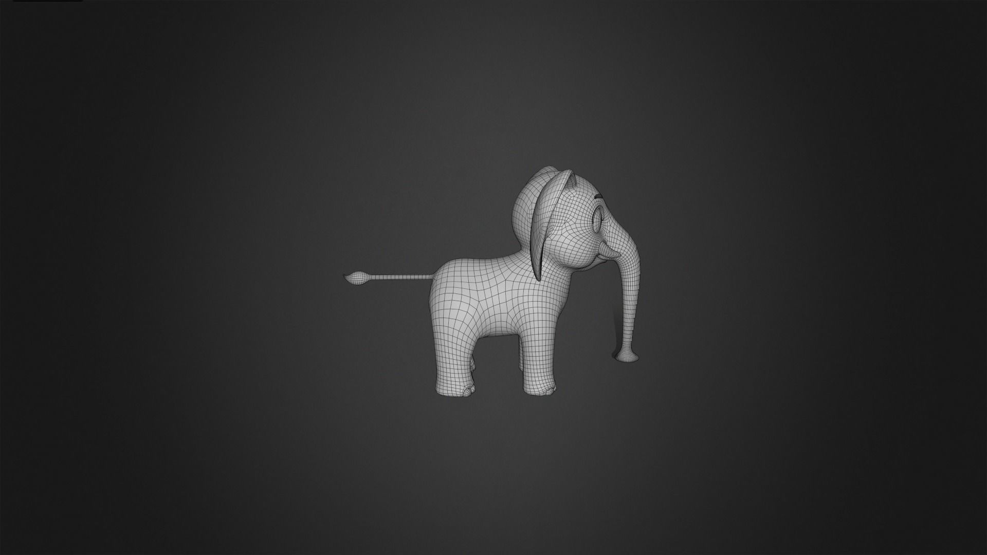 Asset - Cartoons - Animal Elephant Rigged 3D model_7