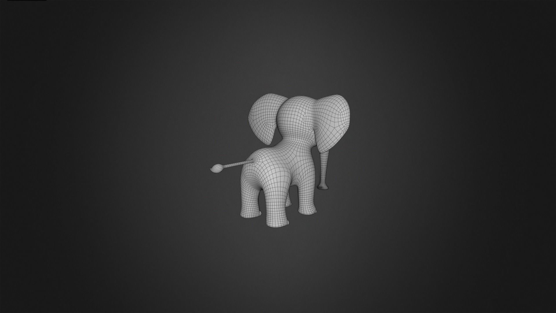 Asset - Cartoons - Animal Elephant Rigged 3D model_9