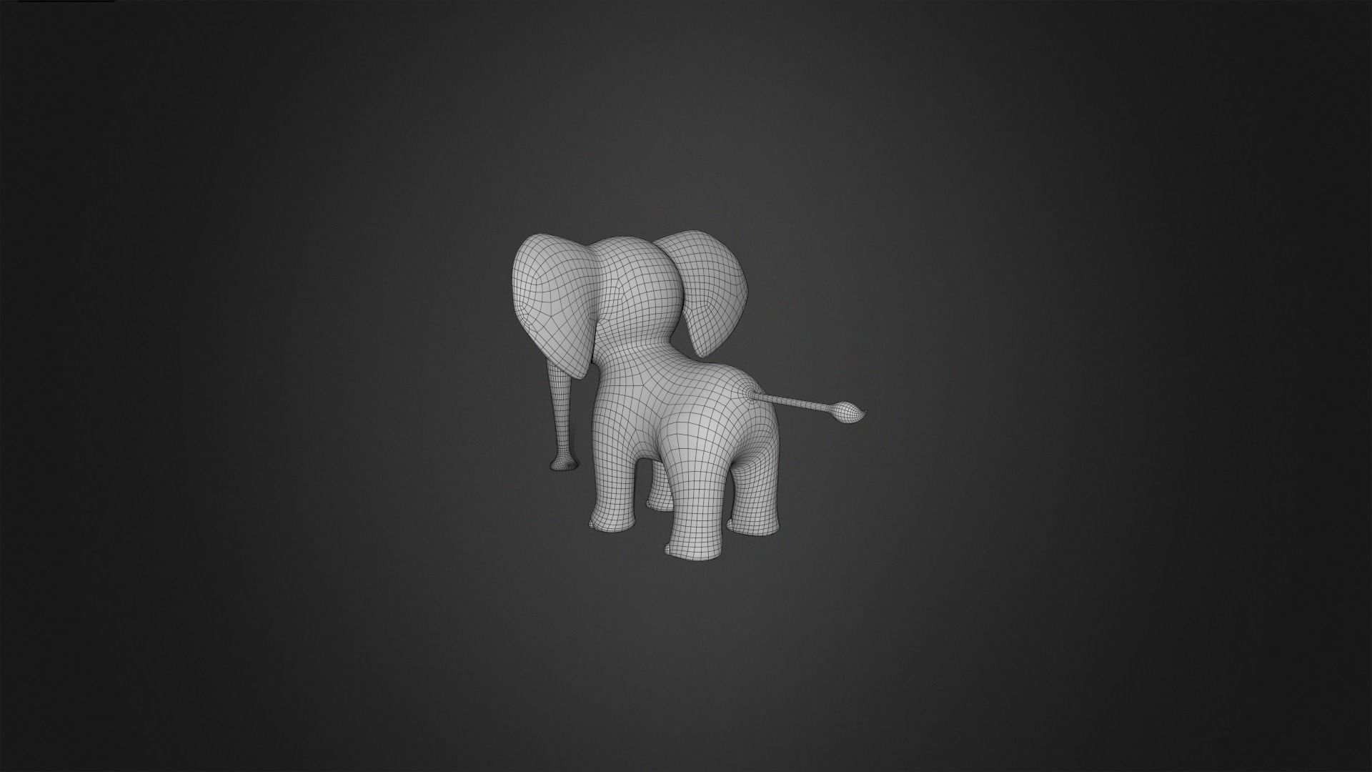 Asset - Cartoons - Animal Elephant Rigged 3D model_13