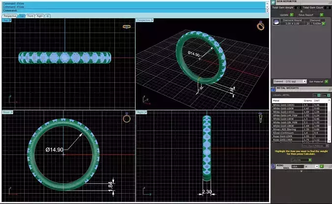 Women Diamond Wedding Ring R178