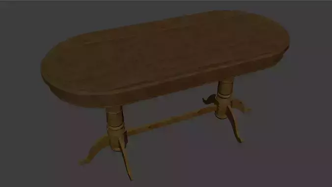 Victorian Double Pedestal Table 