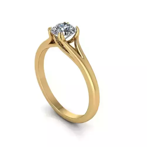 Solitaire Women Diamond Engagement Ring R187