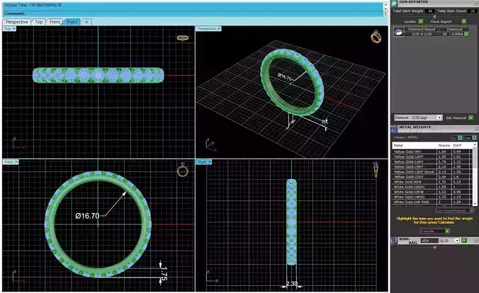 Women Diamond Wedding Ring R174