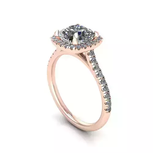 Side-stone Diamond Fashion Ring R179