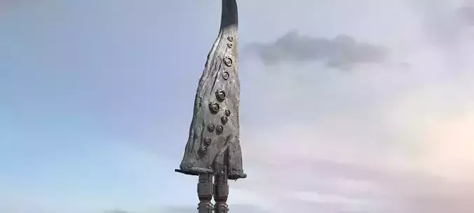 Alien asteroid greatsword rock 