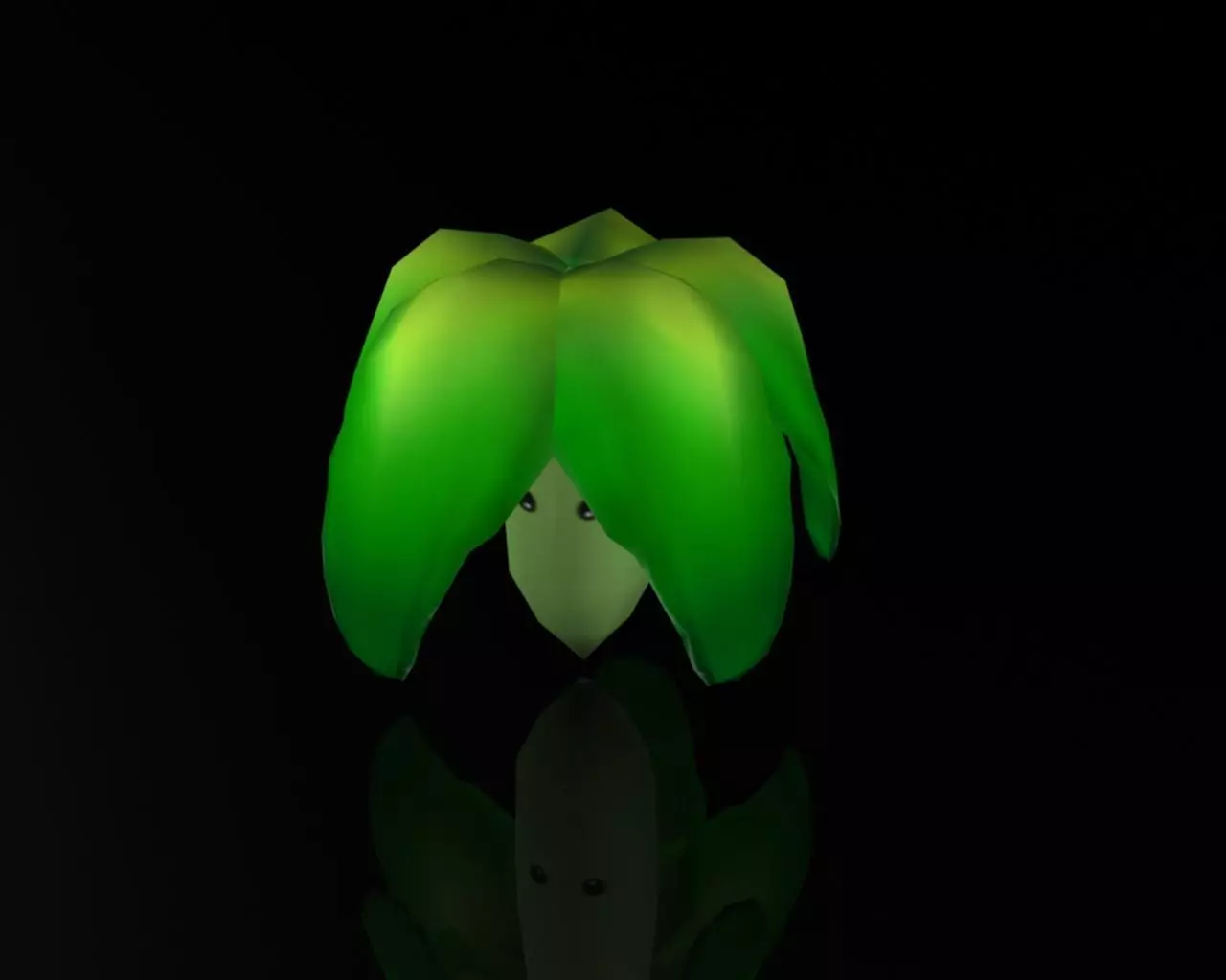 Creative Lettuce Plant Low-poly 3D model_0