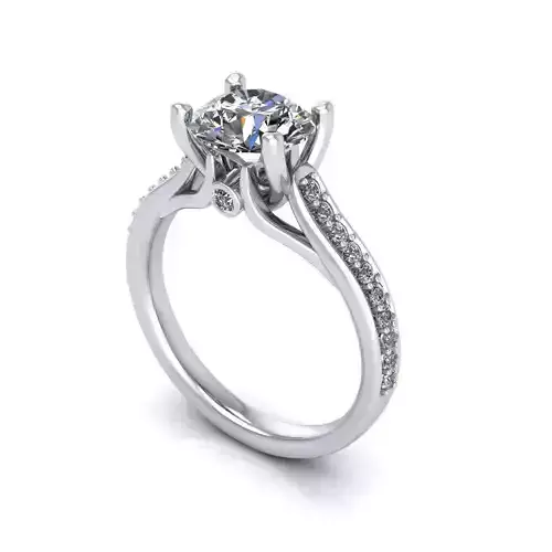 Solitaire Diamond Fashion Ring R142