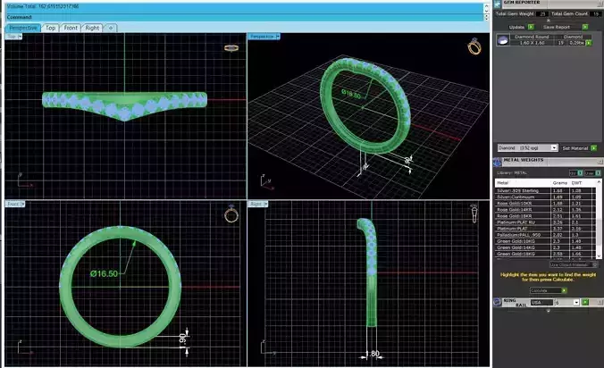 Matching Women Diamond Engagement Ring R140