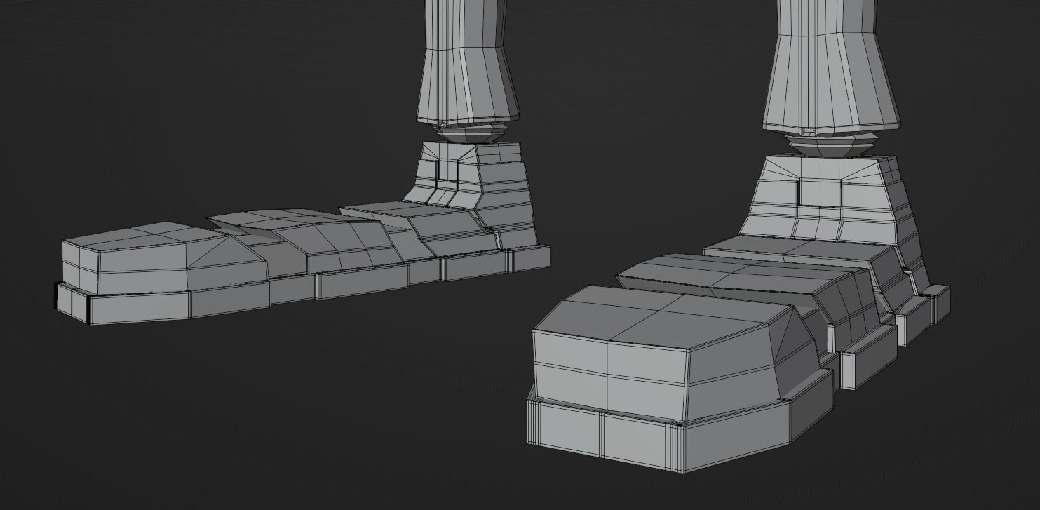 Stray Robot High Poly Low Poly model Low-poly 3D model_11