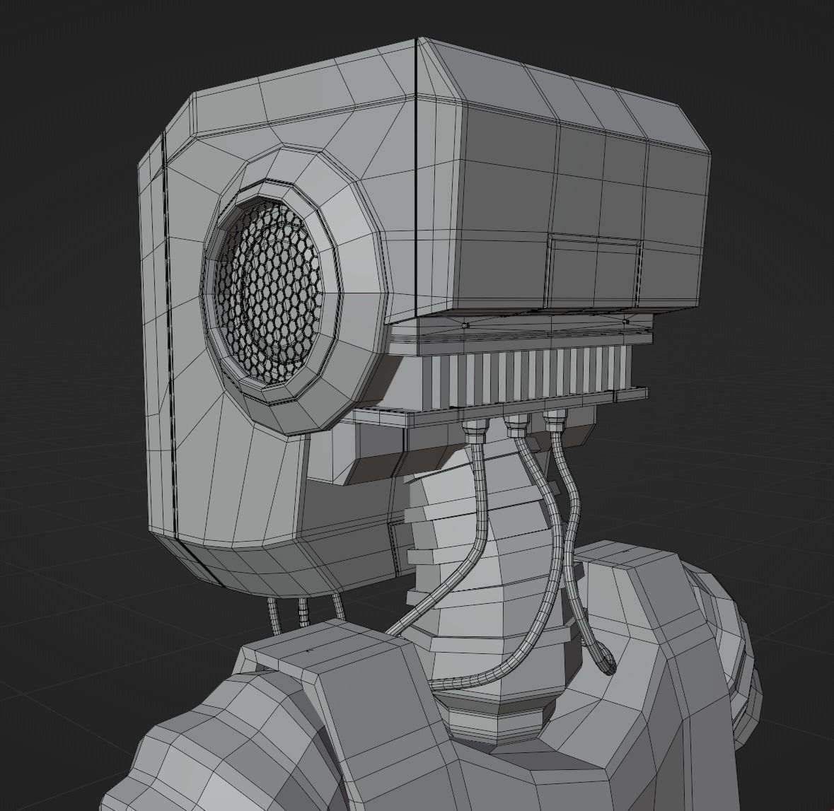 Stray Robot High Poly Low Poly model Low-poly 3D model_10