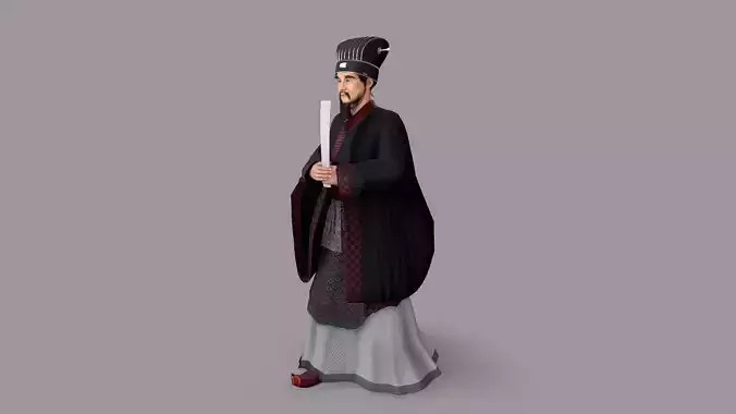 man avatar Low-poly 3D model