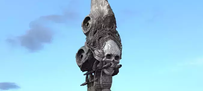 Alien meteor Scull rocks 