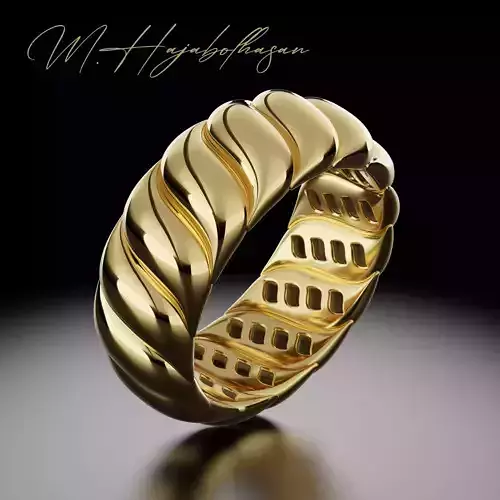 Lustrous harmony ring