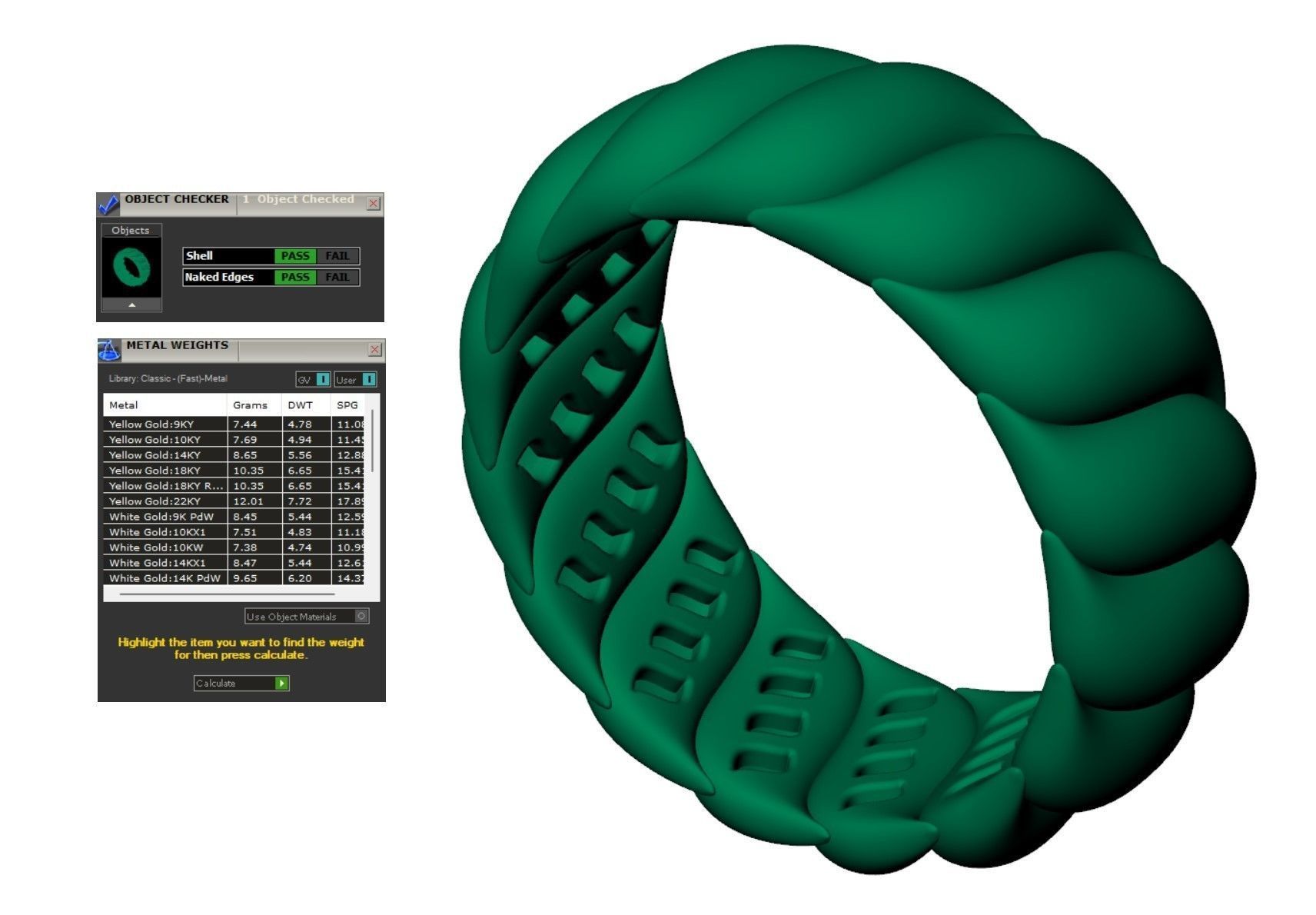 Lustrous harmony ring 3D print model_10