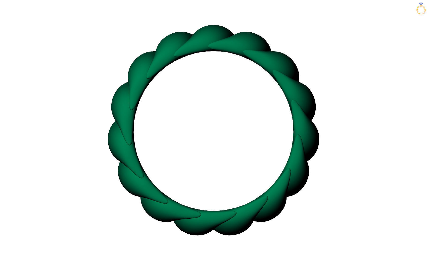 Lustrous harmony ring 3D print model_7