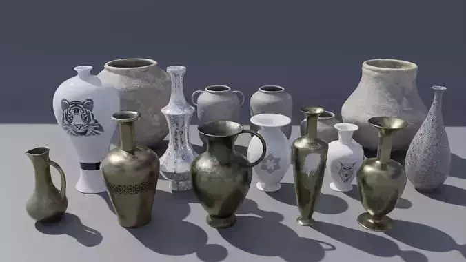 Vase Collection - 15 bundle PBR