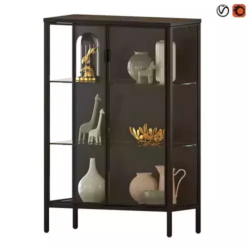 RUDSTA glass door cabinet