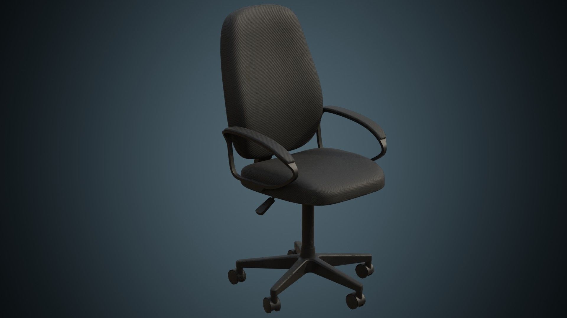 Office Chair 2B Low-poly 3D model_4