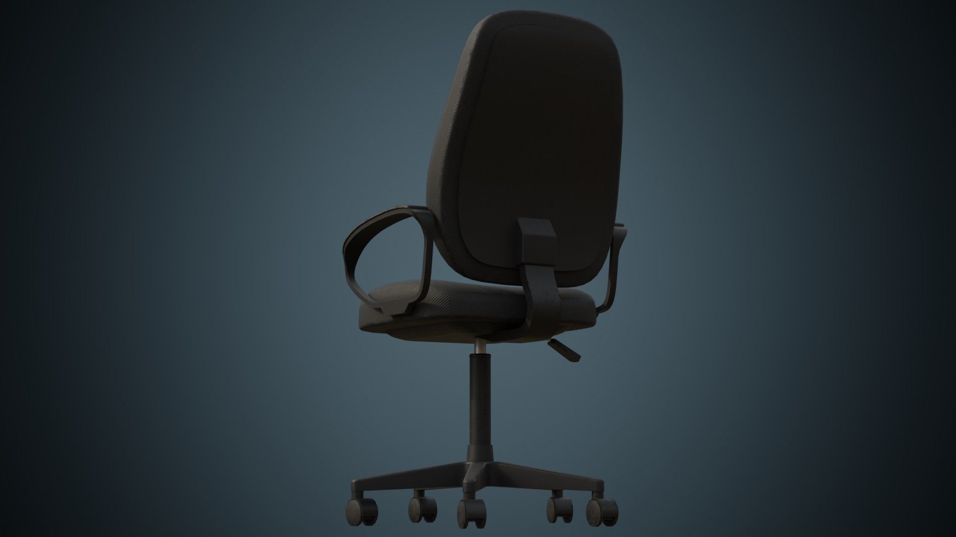 Office Chair 2B Low-poly 3D model_6