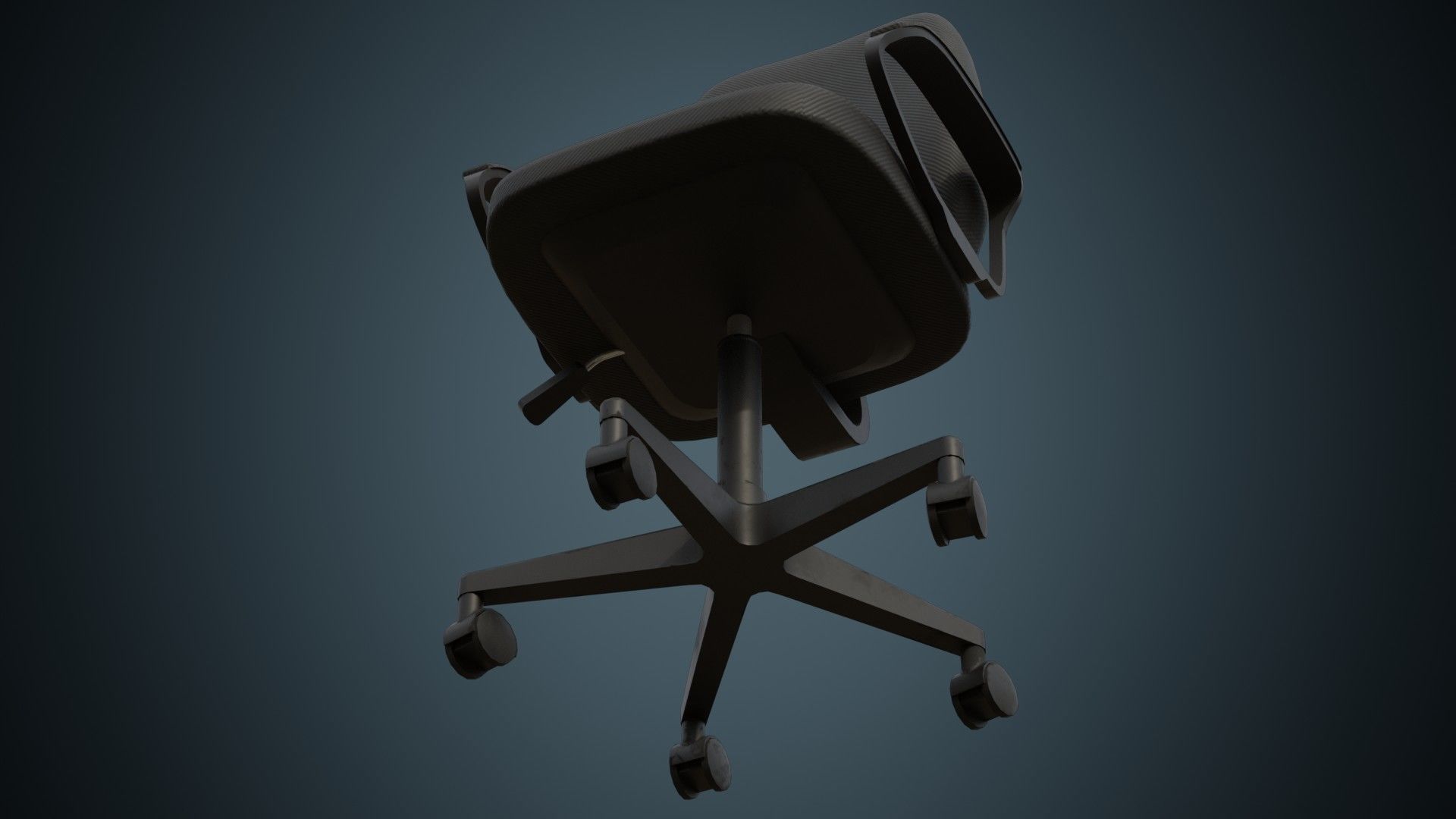 Office Chair 2B Low-poly 3D model_7
