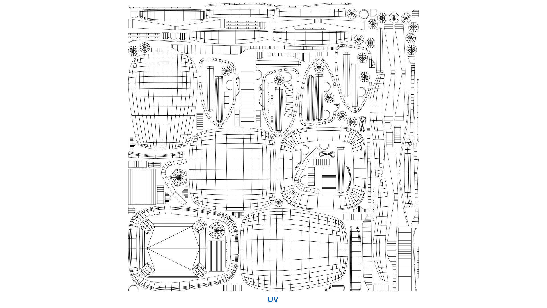 Office Chair 2B Low-poly 3D model_10