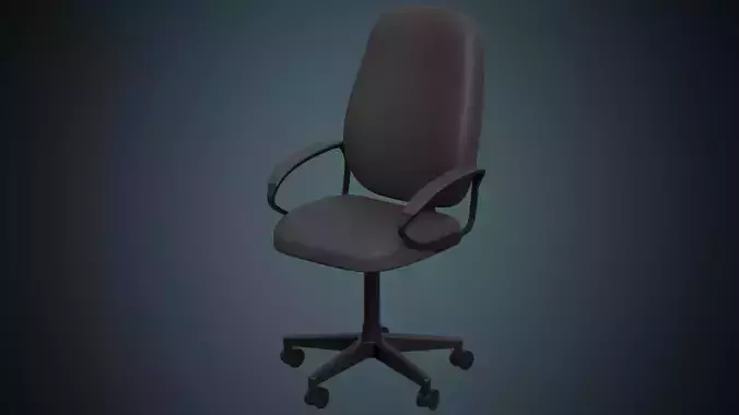 Office Chair 2 Basic Low-poly 3D model