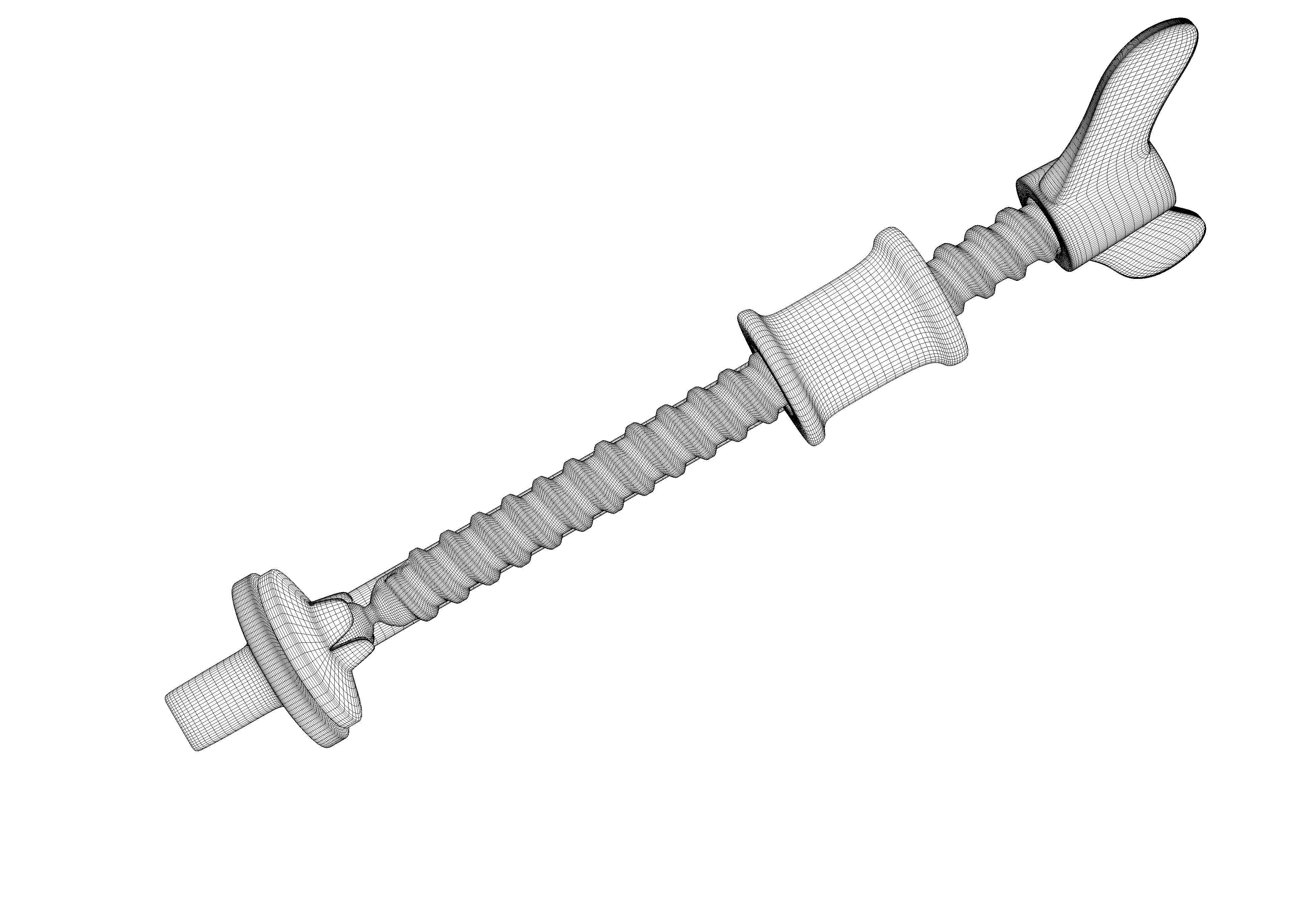 Vintage G-clamp 3D model_9