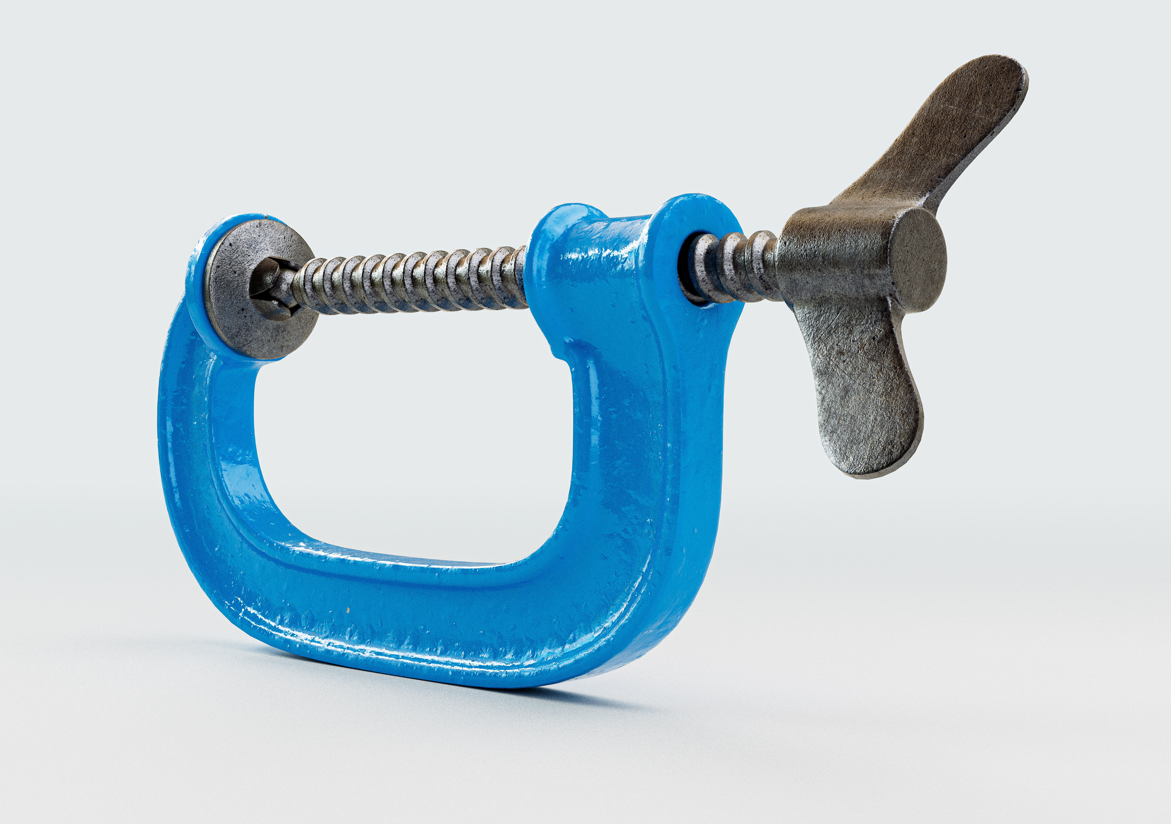 Vintage G-clamp 3D model_3