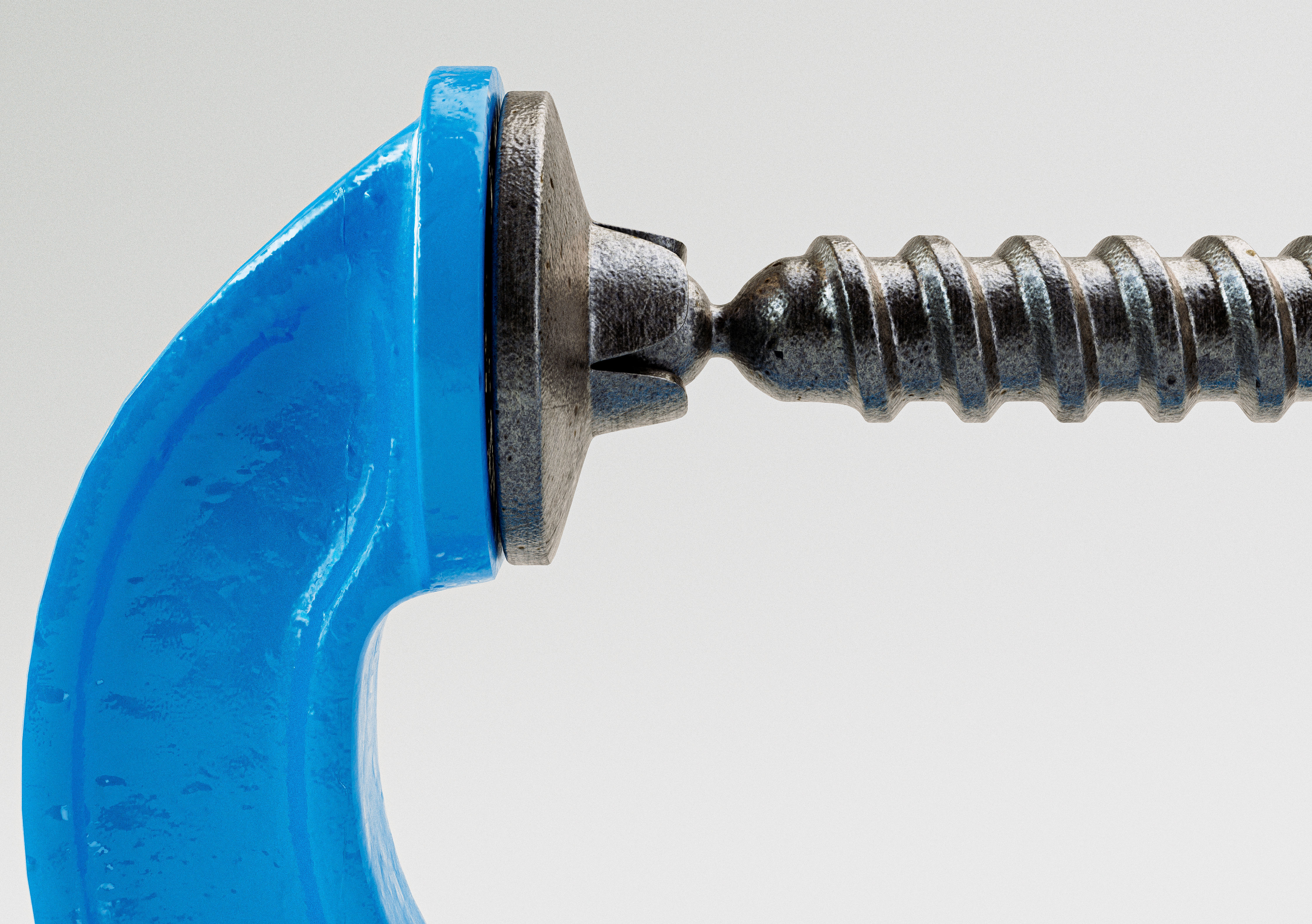 Vintage G-clamp 3D model_6