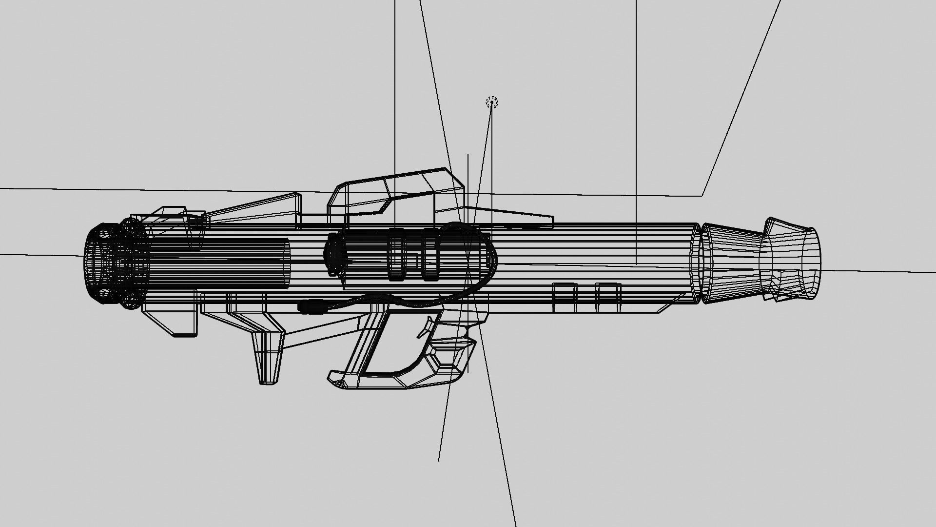 A02 Rocket Launcher Shark Low-poly 3D model_3