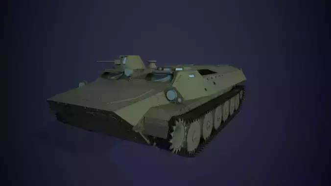 MT-LB High poly 3D model