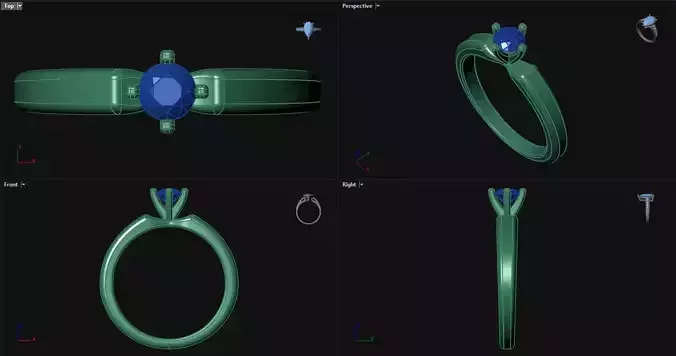 Peghead Engagement Ring